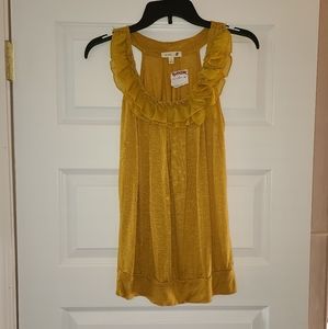 Mustard Yellow Racer-Back mine Shirt